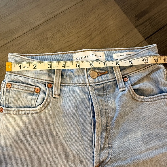 Denim Forum The Arlo Hi-Rise Straight Jean Blue 31906 - Picture 11 of 15